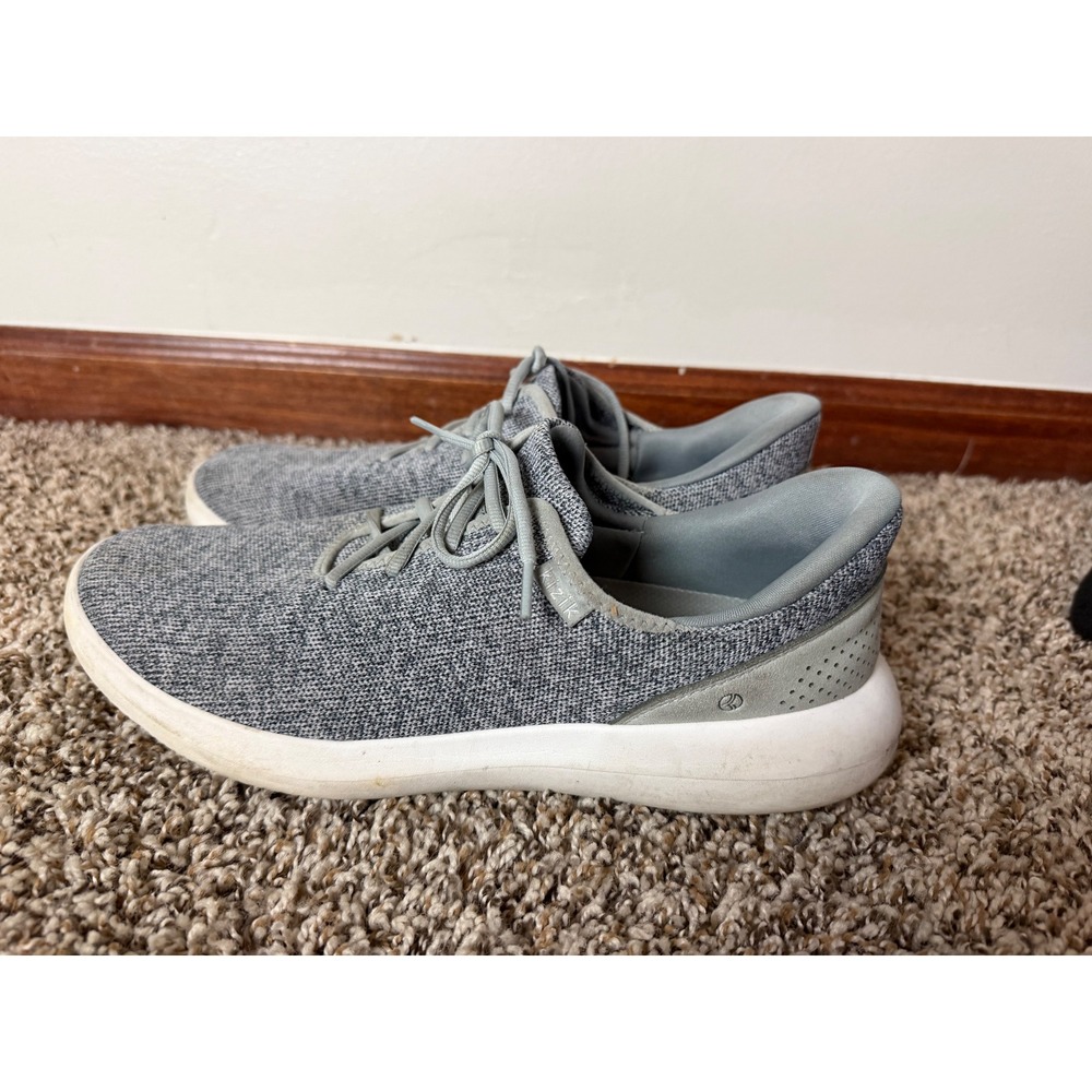 Kizik Lima Men 11.5 Grey Knit Hands‎ Free Slip On Sneakers Shoes JRVT-DMA6